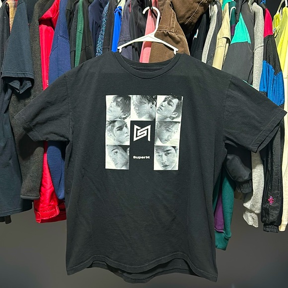 SuperM Black & White Photos T-Shirt - Picture 2 of 5